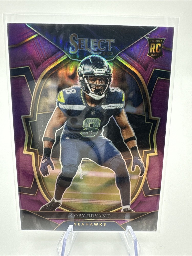 2022 Panini Select Coby Bryant RC Rookie Purple Prizm #/75 Seattle Seahawks #3
