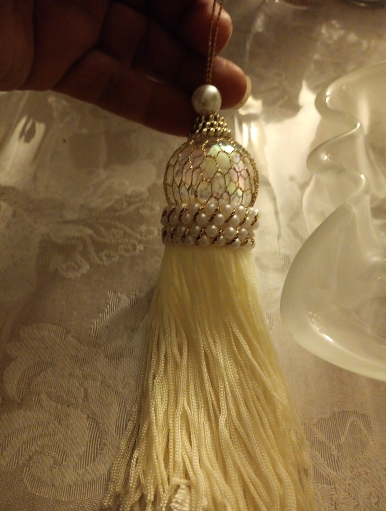 Vintage Beautiful  Handmade Tassel Ornament