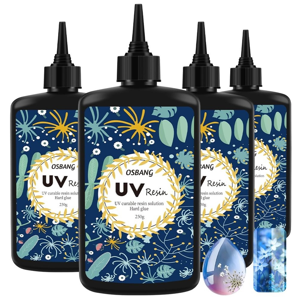 Crystal Clear 1000g UV Resin - Upgraded Formula for Jewelry Making and Crafts