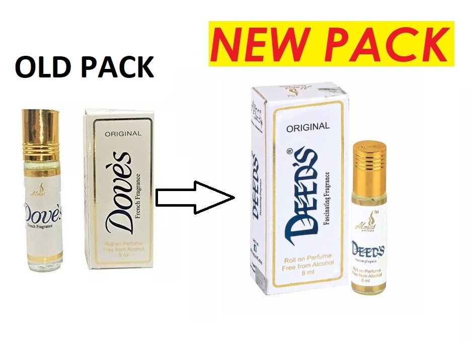 Dove Soap unisex perfume 100% Pure Natural and Undiluted long lasting 8ml