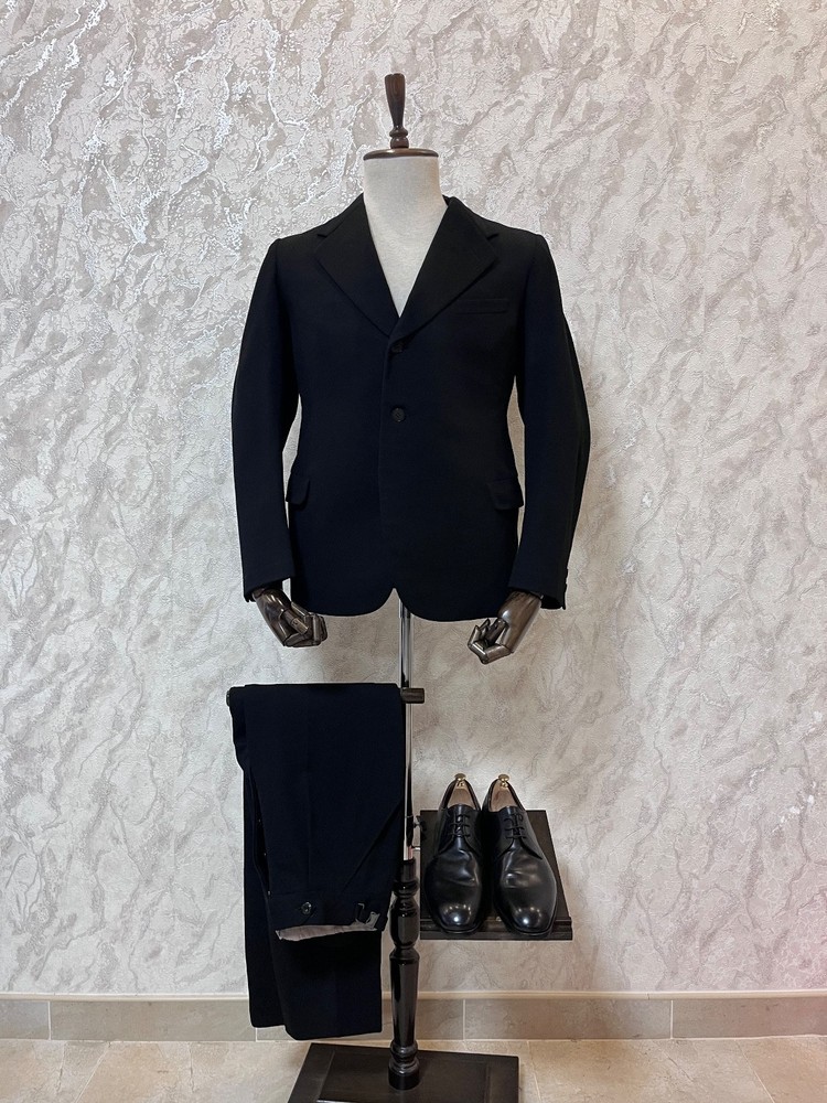 Antique Gentleman Double-Breasted Suit in the form of a 1940s British Tuxedo M