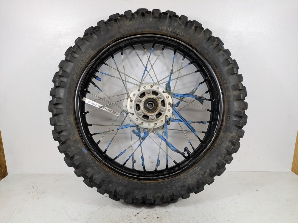 Yamaha TTR225 TTR 225 Rear Wheel Rim Hub Tire (bent - see photos)