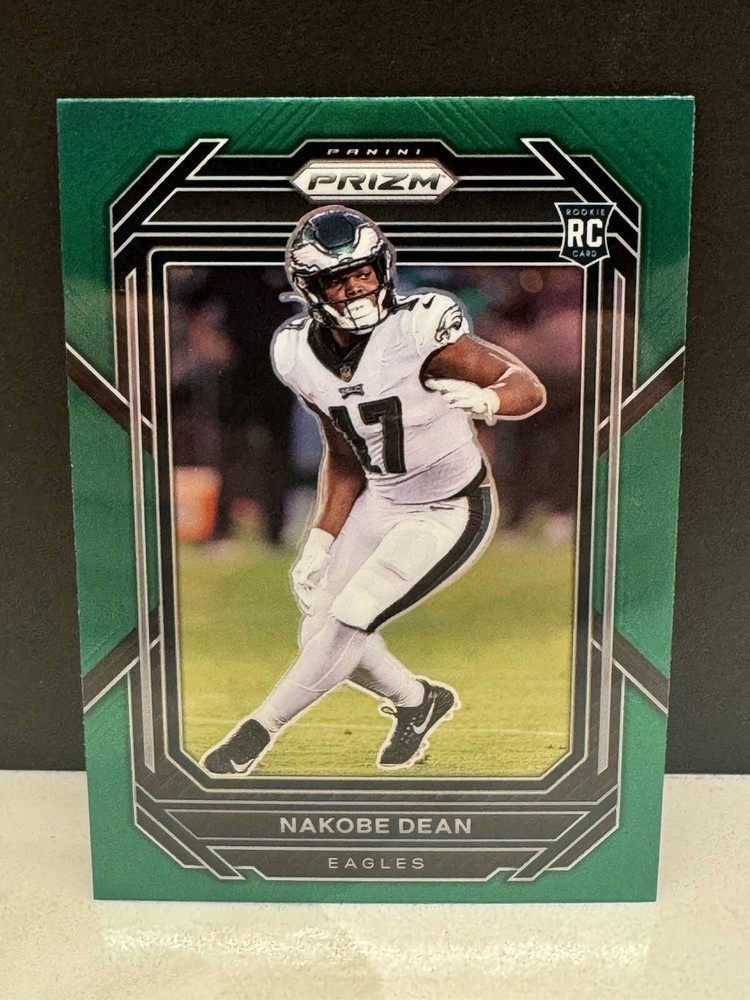 2022 Panini Prizm Nakobe Dean Green Prizm RC Eagles Rookie Card 399