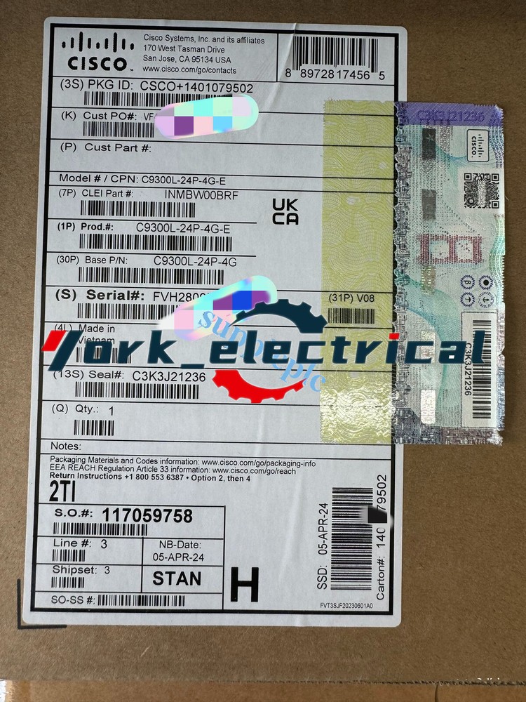 New C9300L-24P-4G-E Switchboard Fast shipping#DHL or FedEx