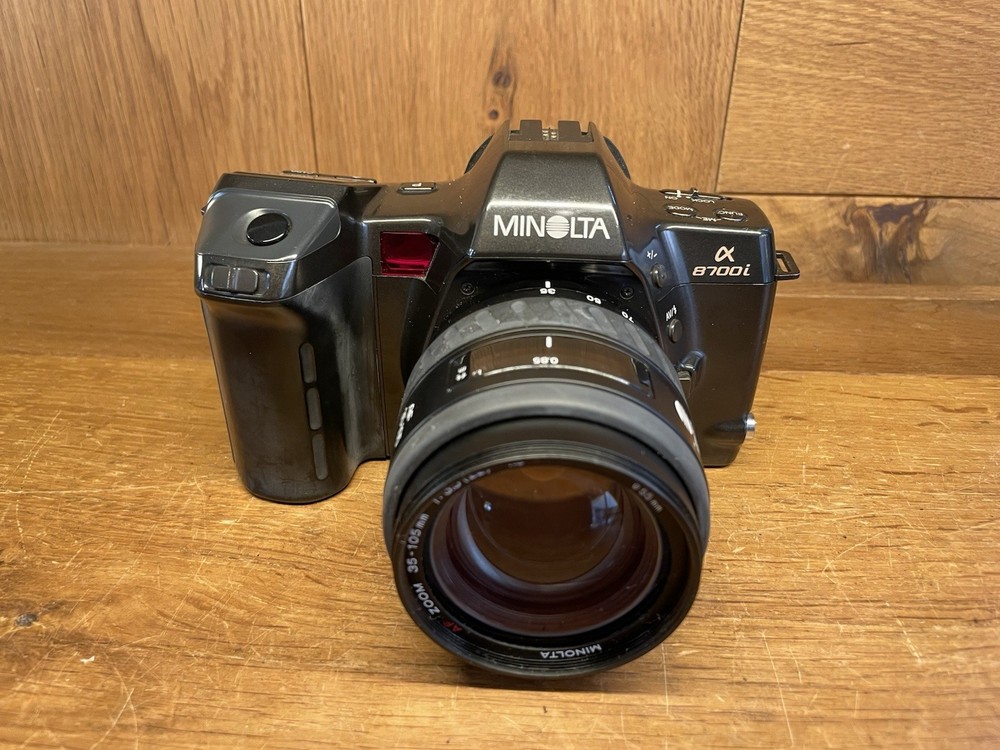 *READ: Exc+5* Minolta a Dynax Maxxum 8700i Film Camera AF Zoom 35-105mm New Type