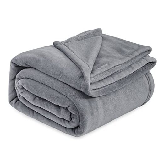Fleece Bed Blankets Queen Size - Soft Lightweight Plush Queen (90
