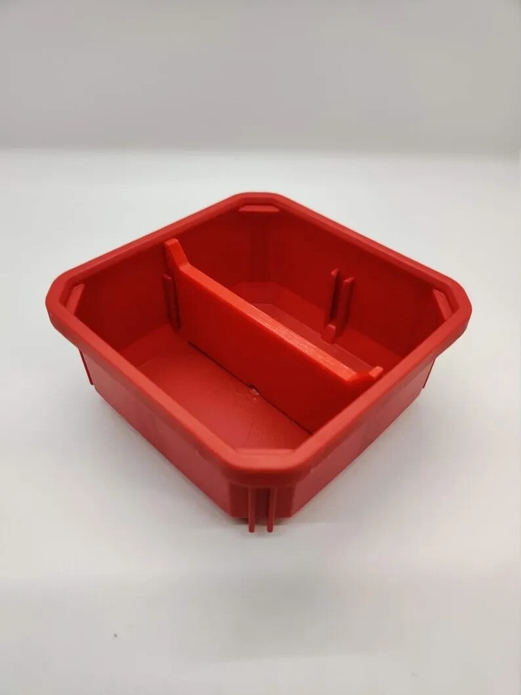 Compact Milwaukee Packout Organizer with Small Tray, Nesting Bin Insert & Removable Divider