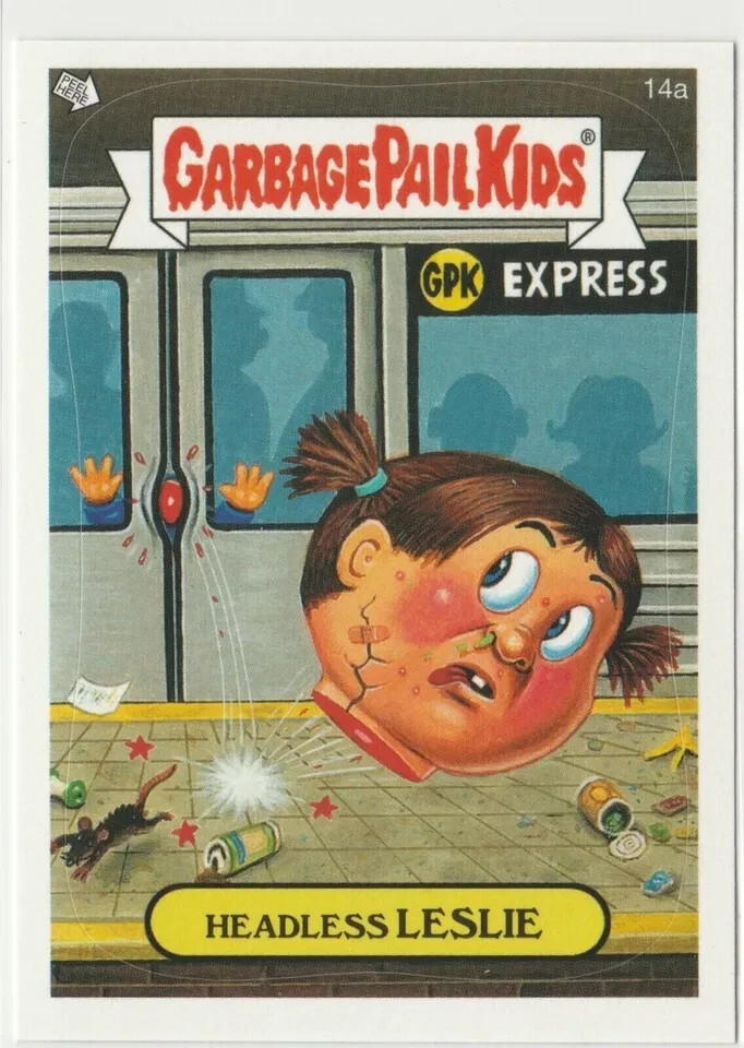 Headless Leslie Garbage Pail Kids GPK 2005 ANS4 Series 4 Card #14a