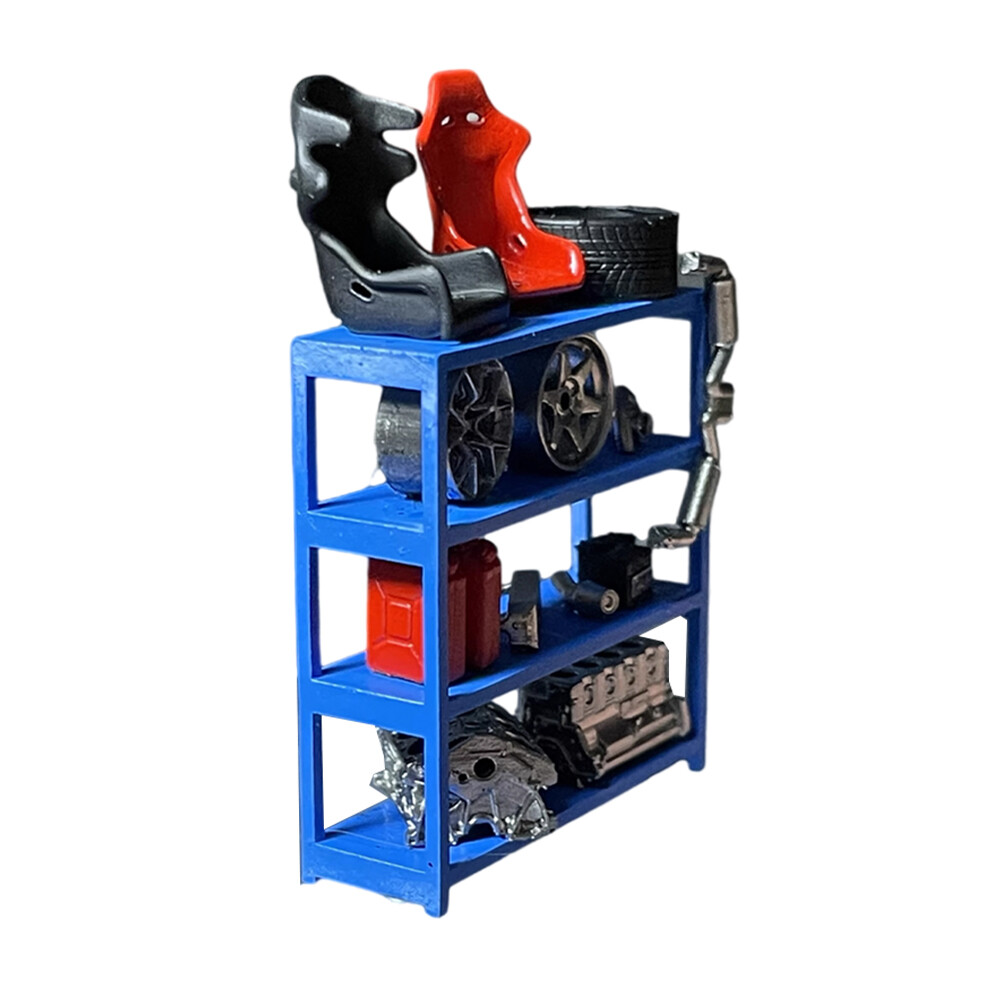 1:64 Diorama Garage Repair Prop Maintenance Workshop Scene Model Christmas gift