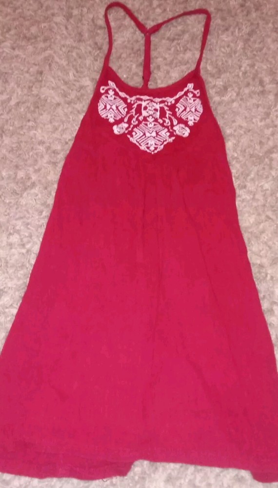 Women's Hollister Tank Top Size XS Color Red White Cute Date Night Sexy