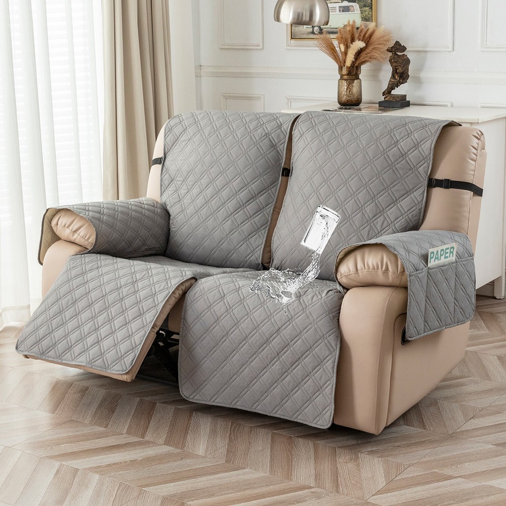 Non-slip waterproof sofa recliner set 2 seats, home decoration protection