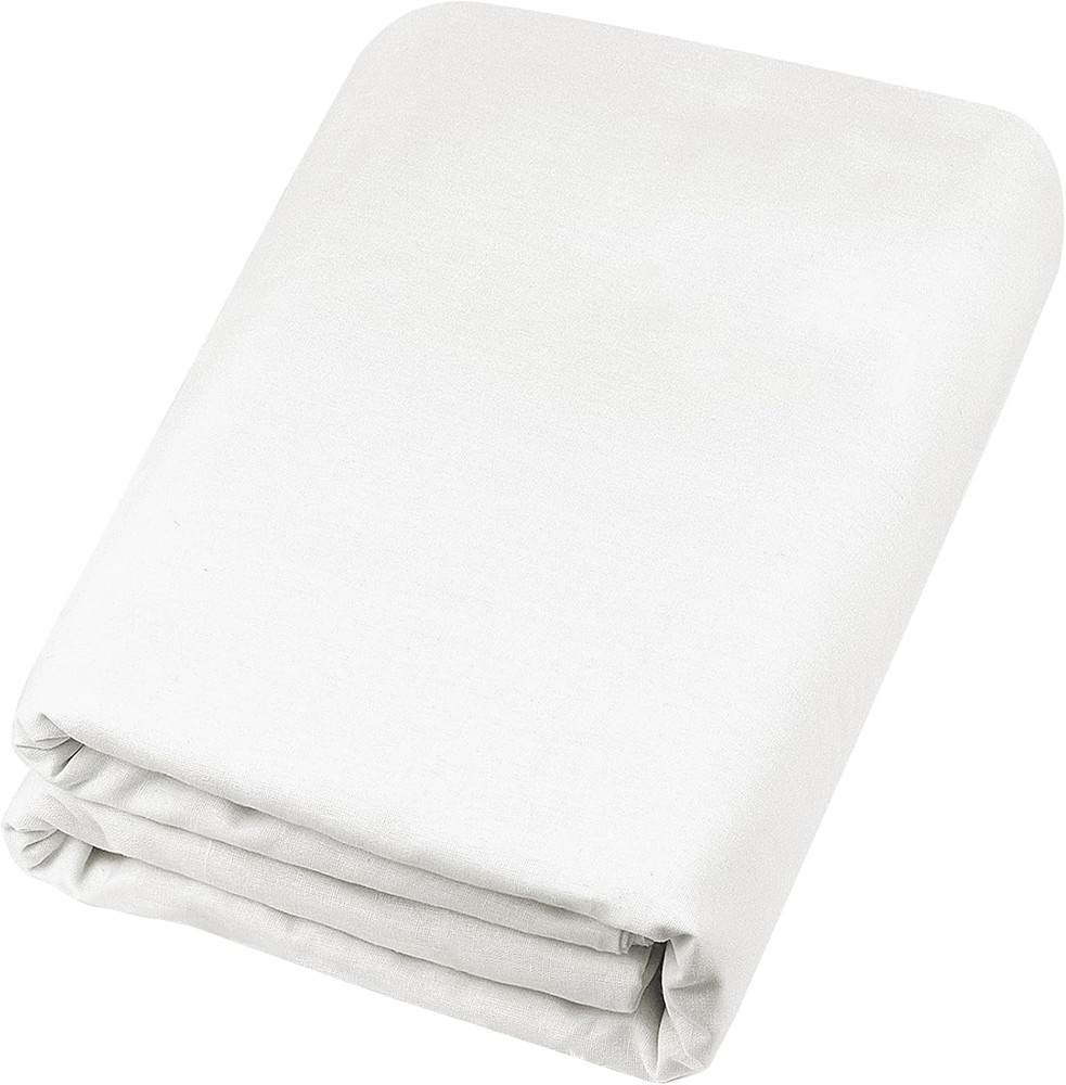 Bleached 100% Cotton Muslin Fabric 59 Inch Wide 10 Yards Medium Weight by HOTGODEN