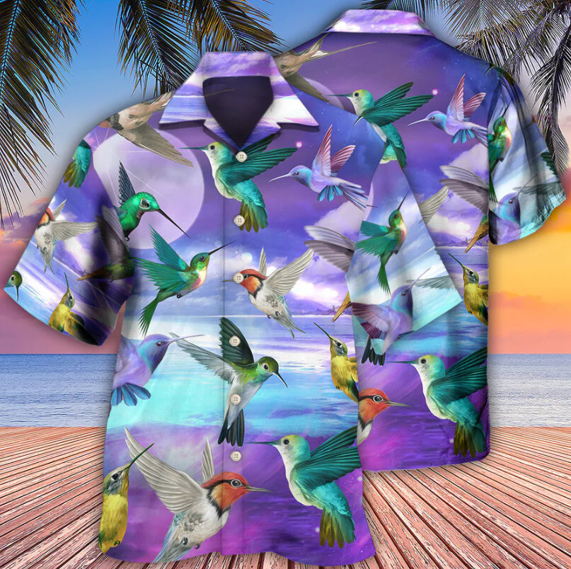 Hummingbird Fantasy 3D Hawaii Shirt All Over Print US Size Best Price