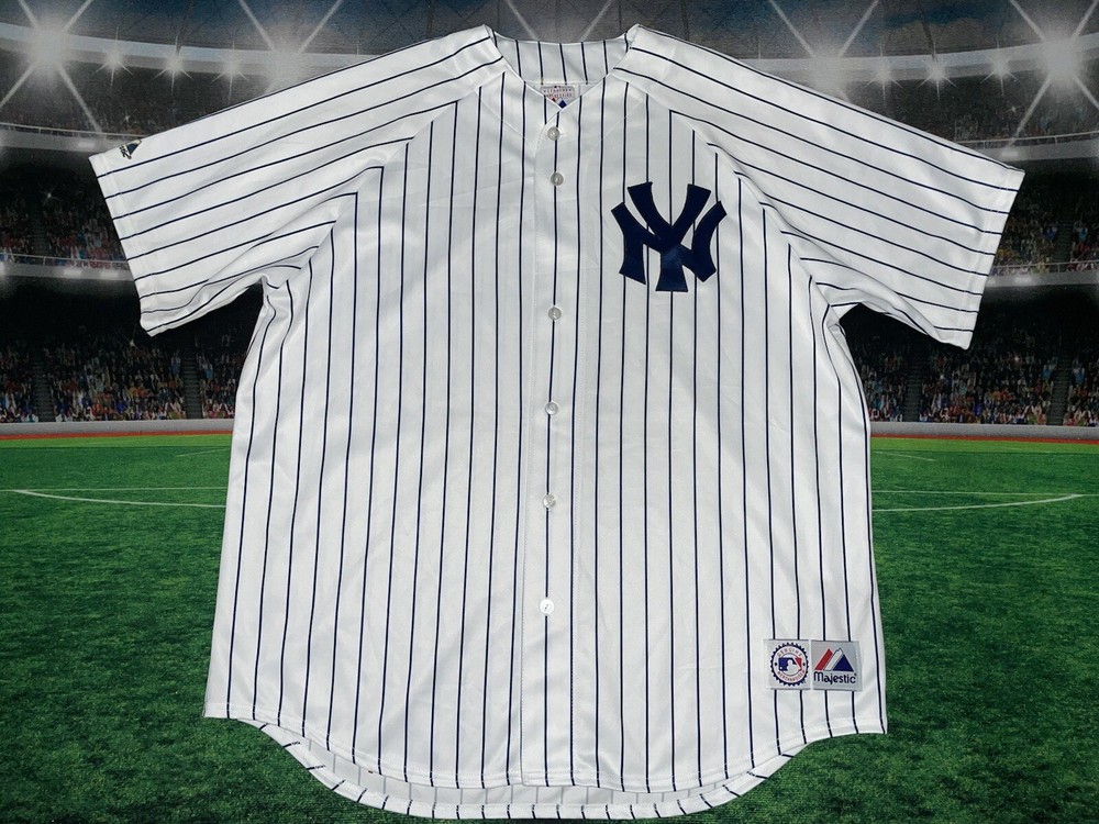 Vintage New York Yankees Majestic Jersey Adult Sz 2XL Preowned Blank