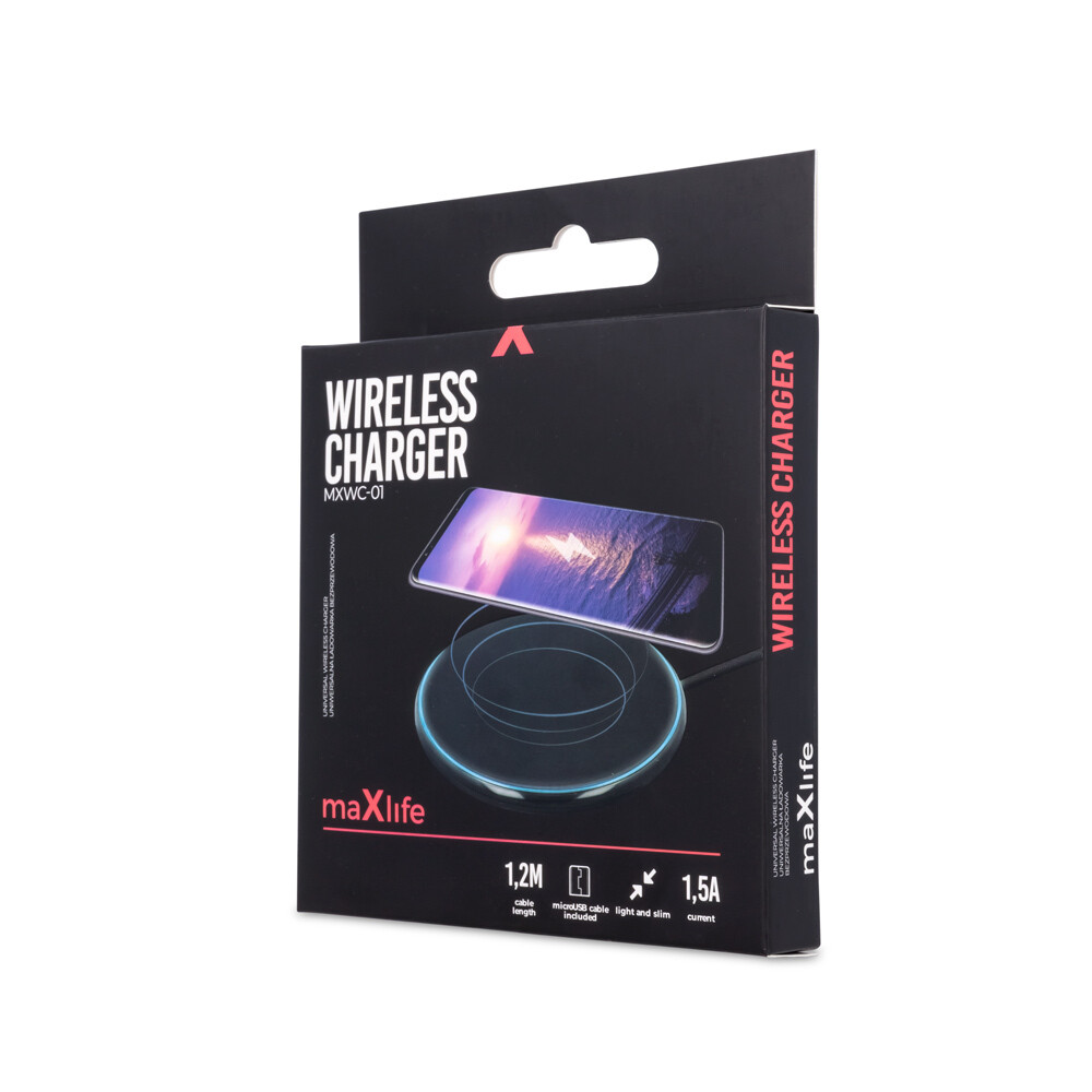 Fast 2A Wireless Charging Pad for Samsung iPhone HTC Qi-Compatible