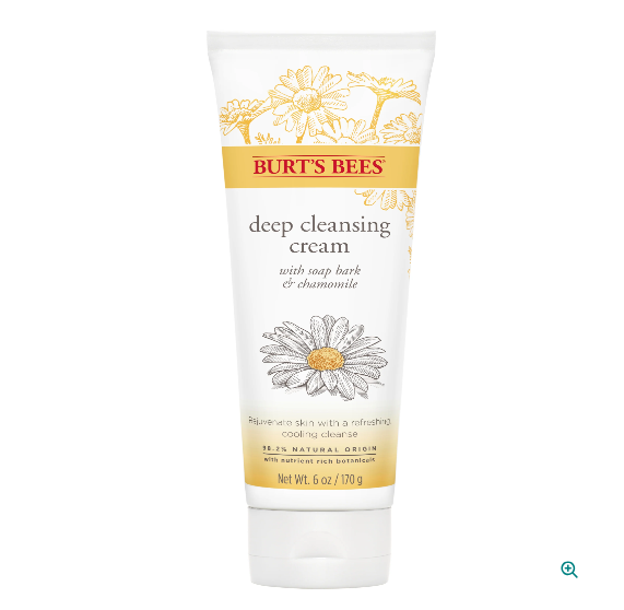 Burt's Bees Deep Cleansing Cream with Soap Bark & Chamomile 6 oz. New Sealed