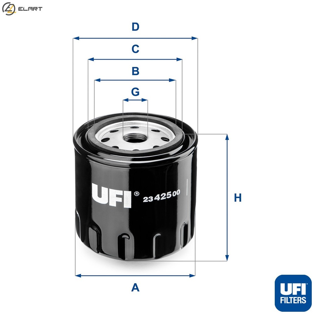 OIL FILTER 23.425.00 FOR SKODA FELICIA/Mk/II/�/Pickup VW CADDY POLO LUPO  SEAT