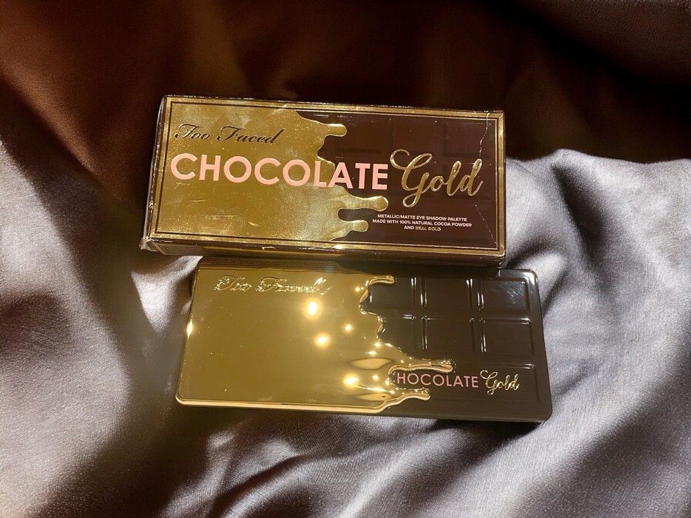 Too Faced Chocolate GOLD Bar Eyeshadow Palette New In Box Discontinued RARE
