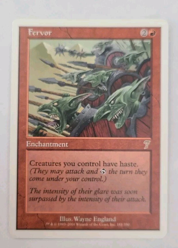 MTG Fervor Seventh Edition 181/350 Regular Rare