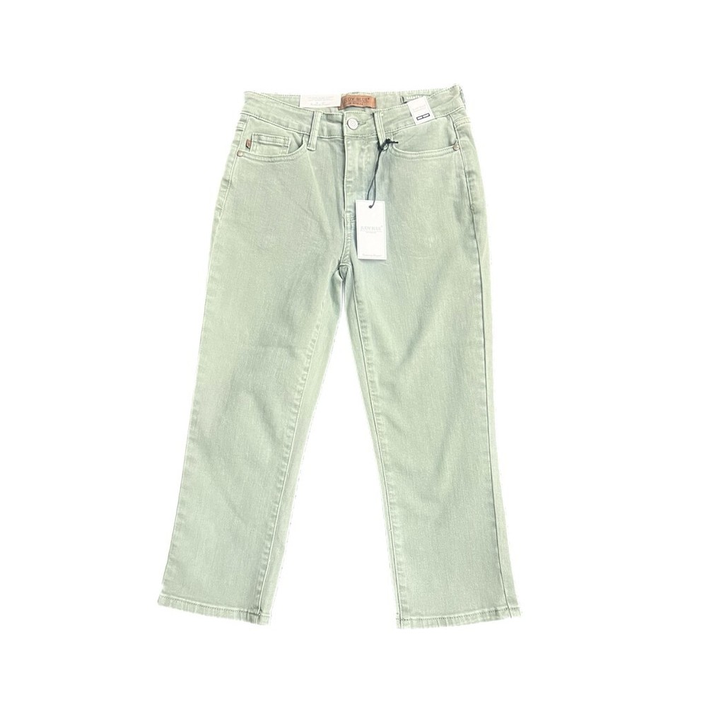 Judy Blue Sage Green Capri Jeans High Waist NWT 18W