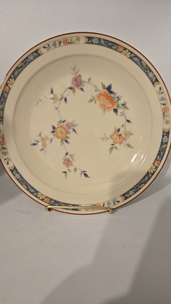 Noritake Vintage 1970’s China Song Set of 6 Floral Salad Plates 8 3/8”
