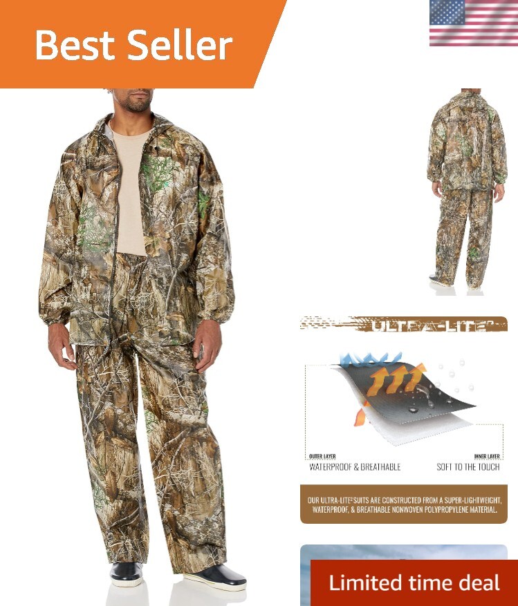 Men's Ultra-Lite2 Waterproof Breathable Rain Jacket & Pants Set