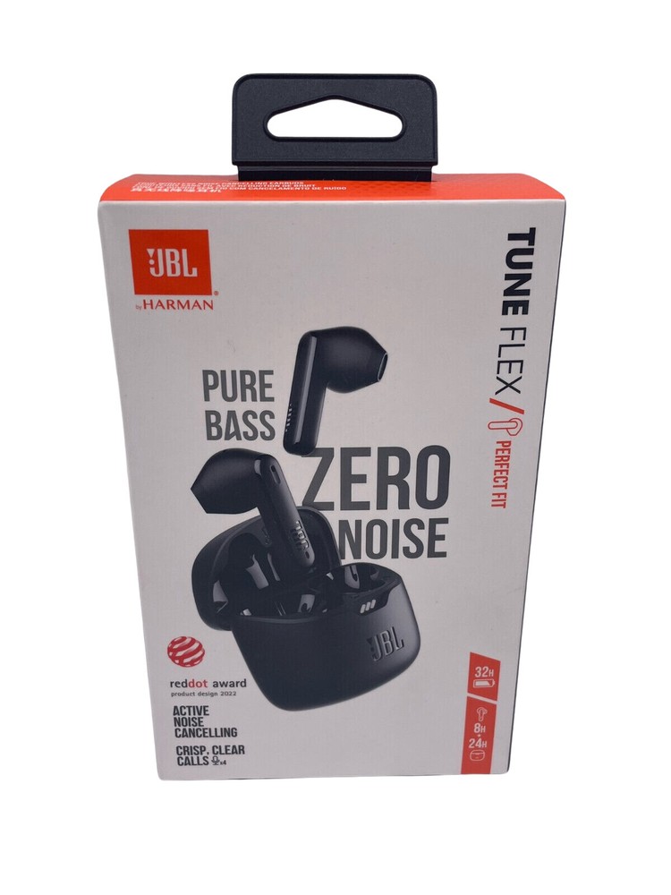 JBL Purebass Tune Flex True In Ear Wireless Earbuds - Black