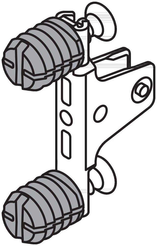Blum ZF7M70E2 Zinc Plated Legrabox M Expando Front Fixing Bracket - Single