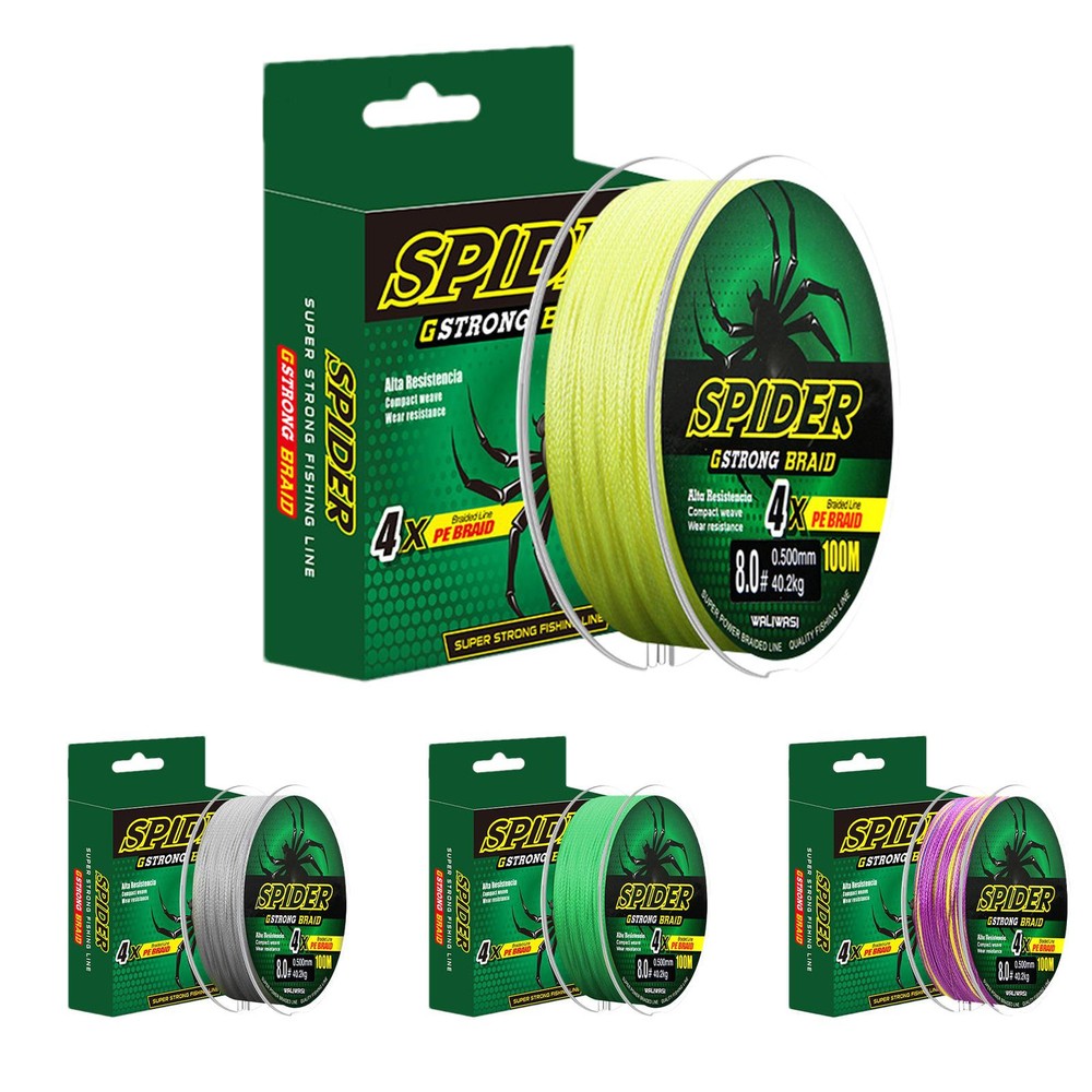 4 Strands 100M Super Strong Braided Wire Fishing Line 0.4 PE Braided FishingLine