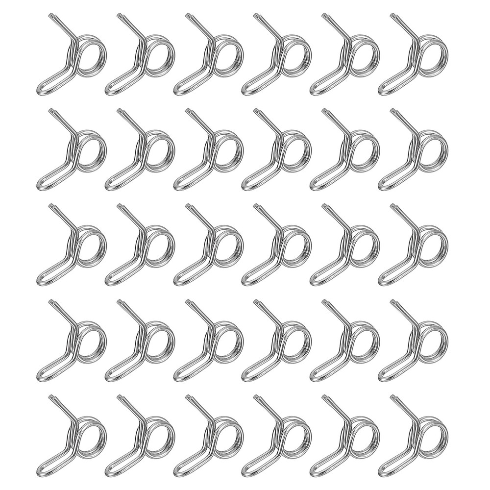 50Pcs 0.16-0.2 Inch Double Wire Spring Hose Clamp, Adjustable Spring Clips