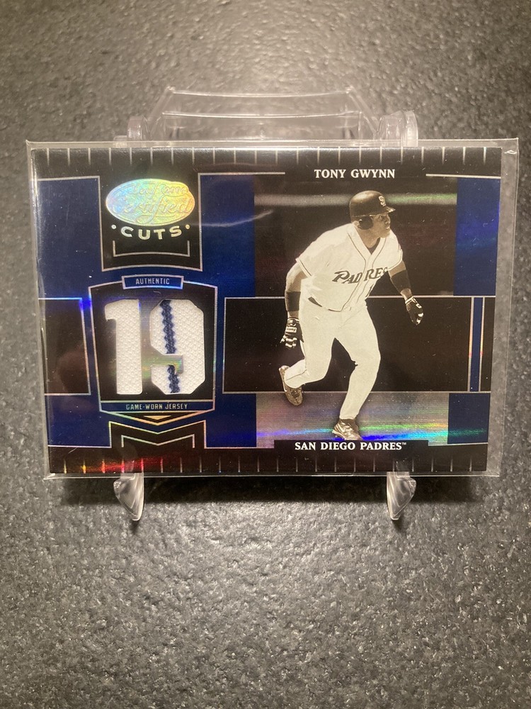 Tony Gwynn 2004 Leaf Certified Dual GAME JERSEY 10/19