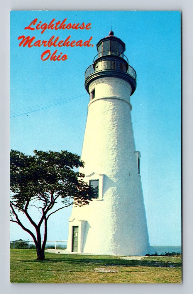 Marblehead OH-Ohio, Marblehead Light House, Ohio Peninsula Vintage Postcard