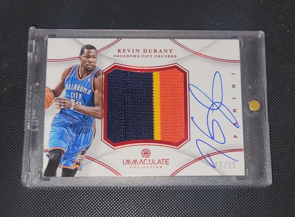 2012-13 Panini Immaculate KEVIN DURANT /25 Chinese Red Premium Patch Auto