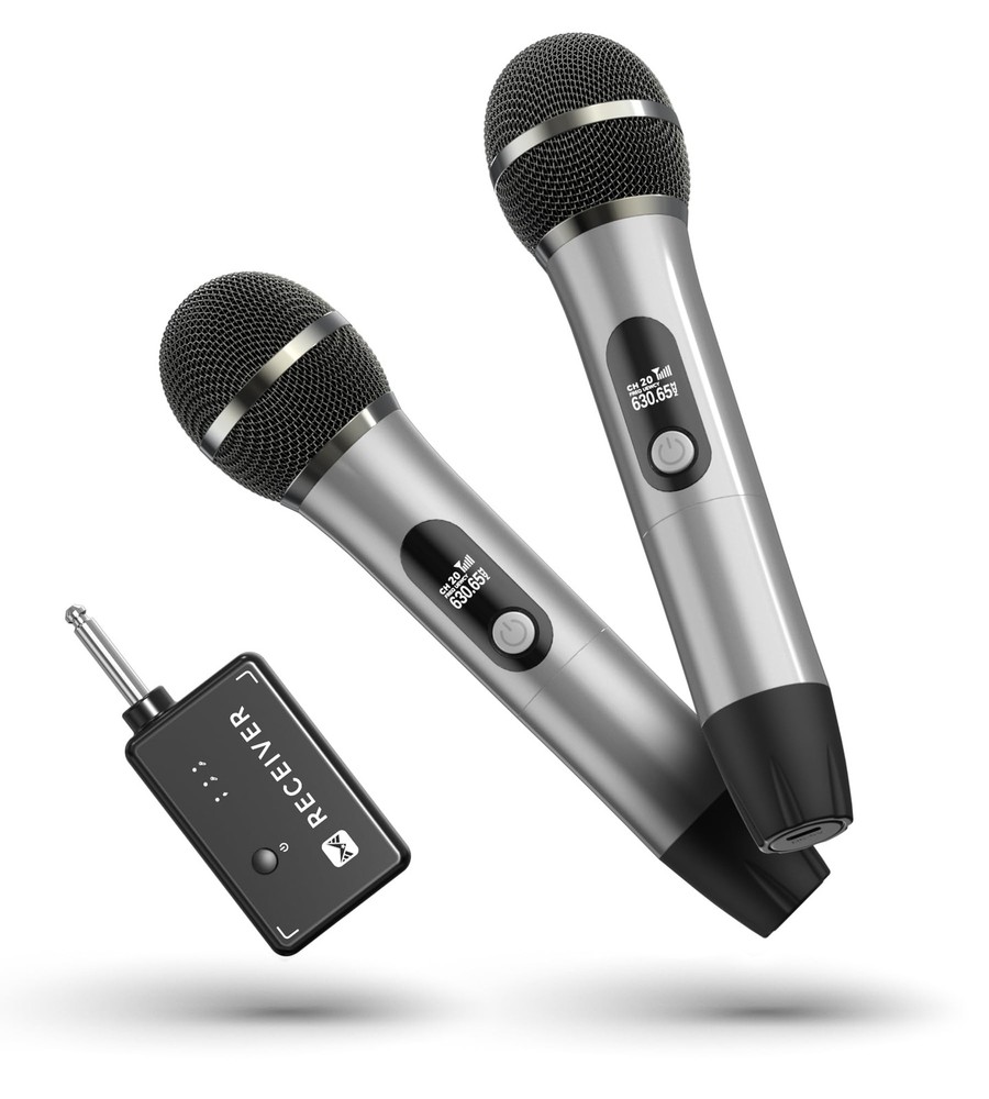 Wireless Microphone with 200FT Range and 40H Battery for Singing Videos