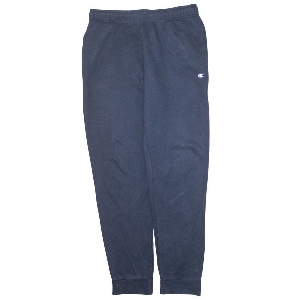 Champion Mens Joggers Navy Blue Fleece Elastic Waist Cuffed Sweatpants M Regular