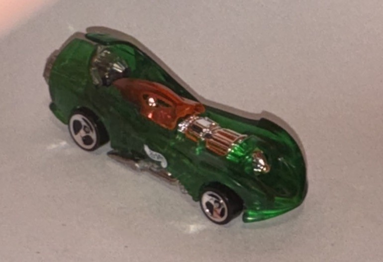 HOT WHEELS Loose Power Rocket (Clear Green Version)