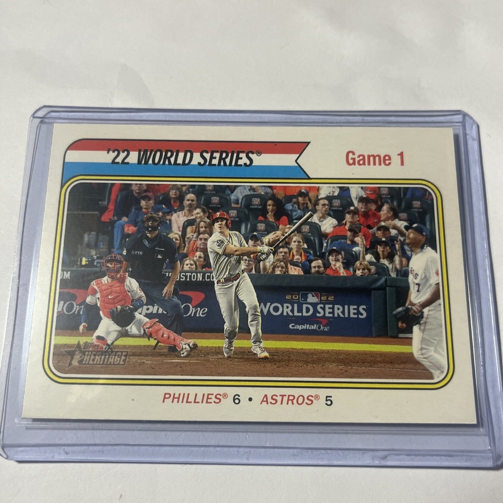 2023 Topps Heritage RARE '22 World Series Realmuto High Number SSP MINT PHILLIES
