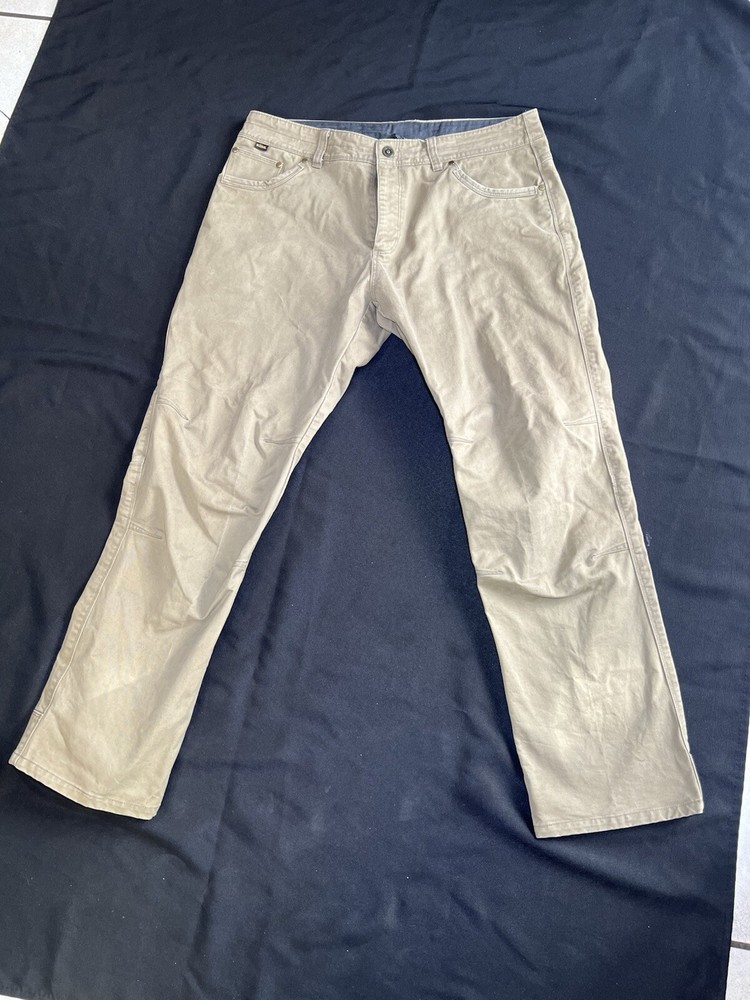 Kuhl Free Rydr Outdoor Hiking Work Patina Dye Pants Mens Size 36WX30L GreenColor