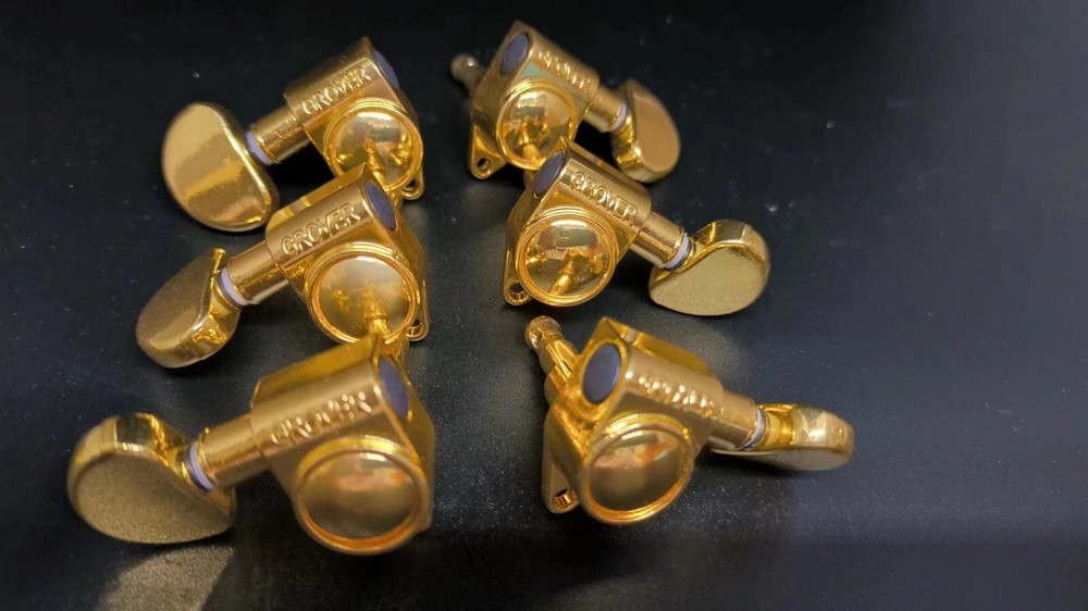 1 Set 3L3R Grover Guitar Machine Heads Tuners 1:15 Gold Machine Heads hot