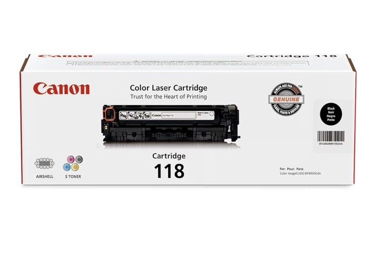 Canon Genuine 118 Black Toner Cartridge