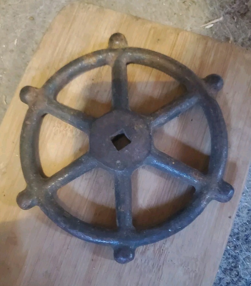 Vintage Iron Turn Valve Handle 5-1/2” Steam Railroad  Steampunk