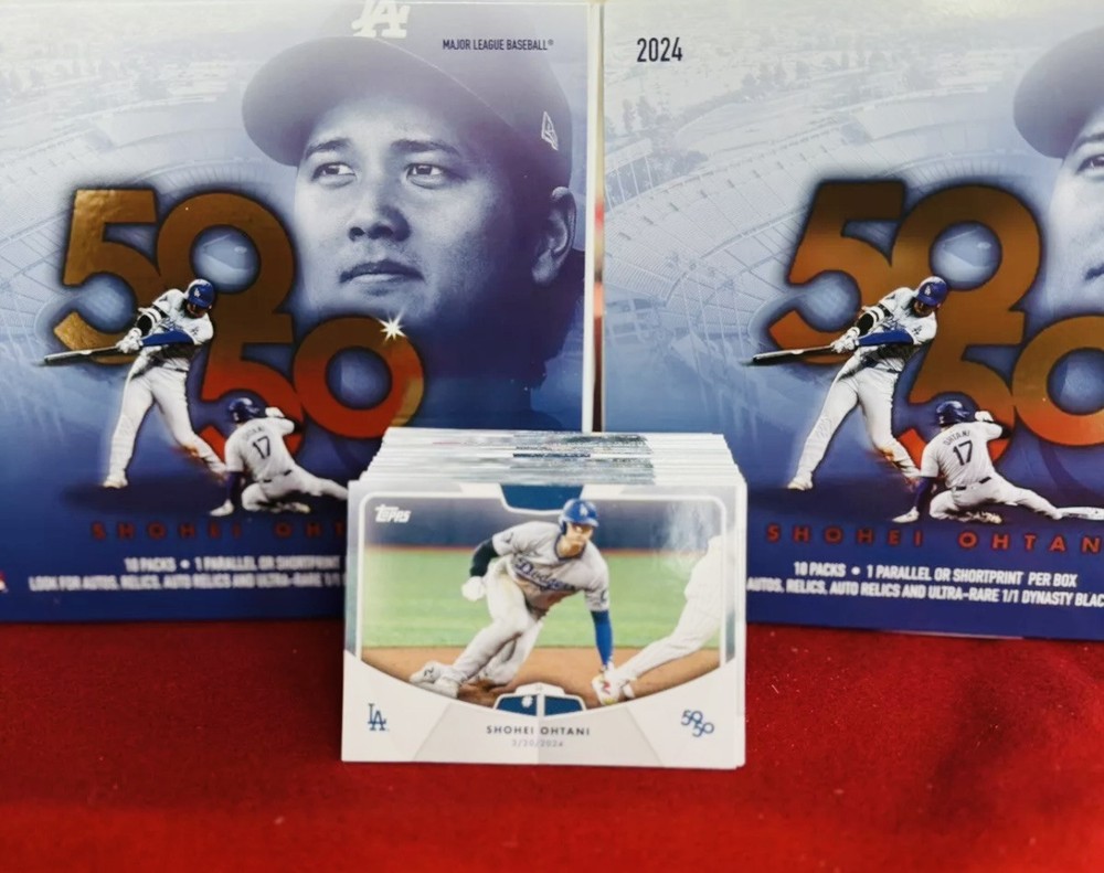2024 Topps Shohei Ohtani 50/50 100 Card Complete Set 1-50 HR & 1-50 SB