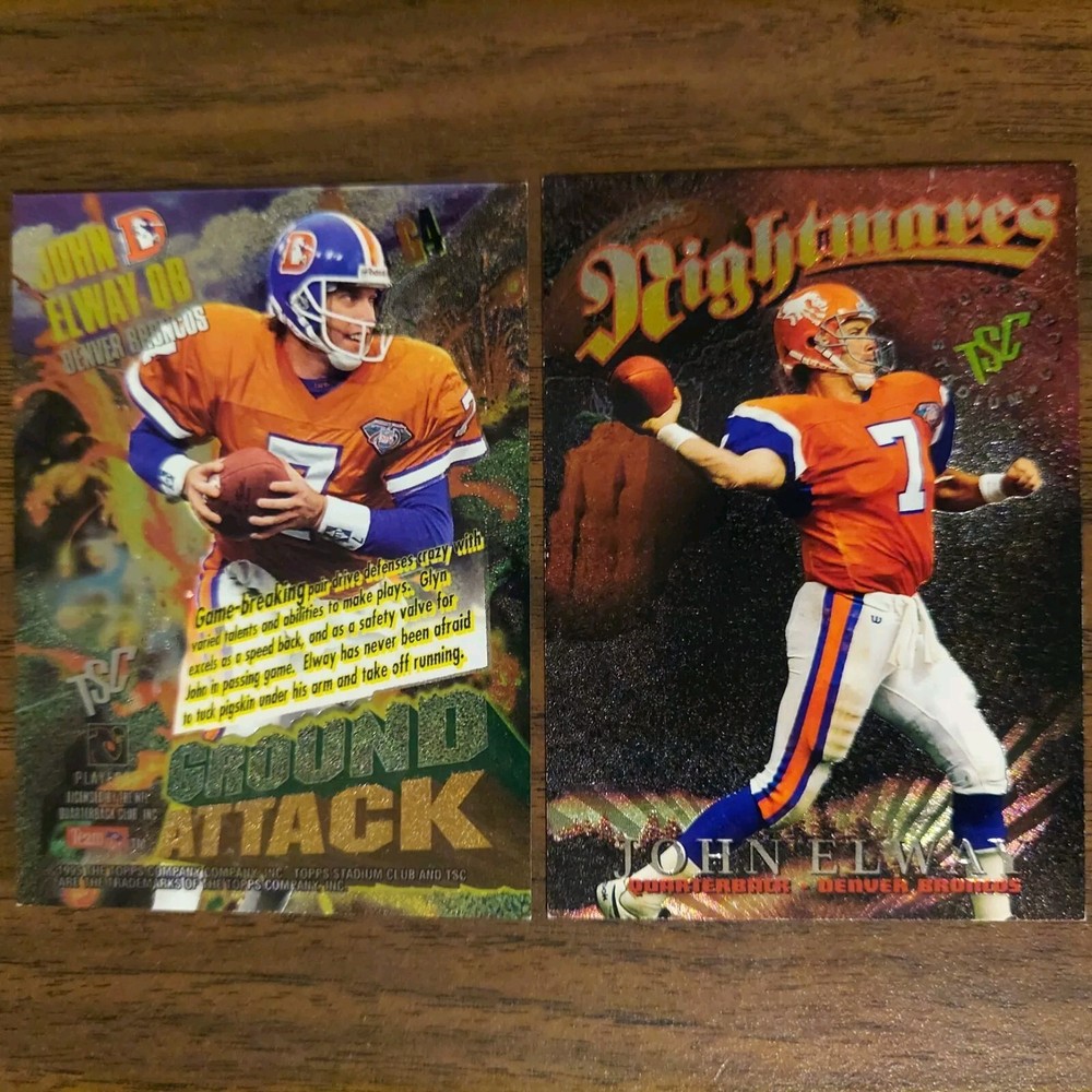 John Elway BRONCOS 1995 Stadium NIGHTMARES Vampi's & GROUND ATTACK Members Only