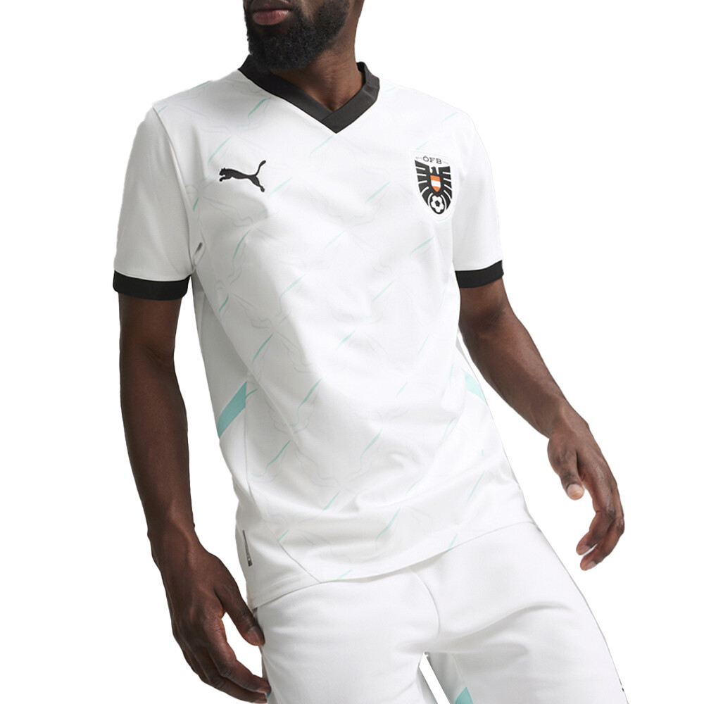 Puma Öfb Away Crew Neck Replica Jersey Mens White  77401602