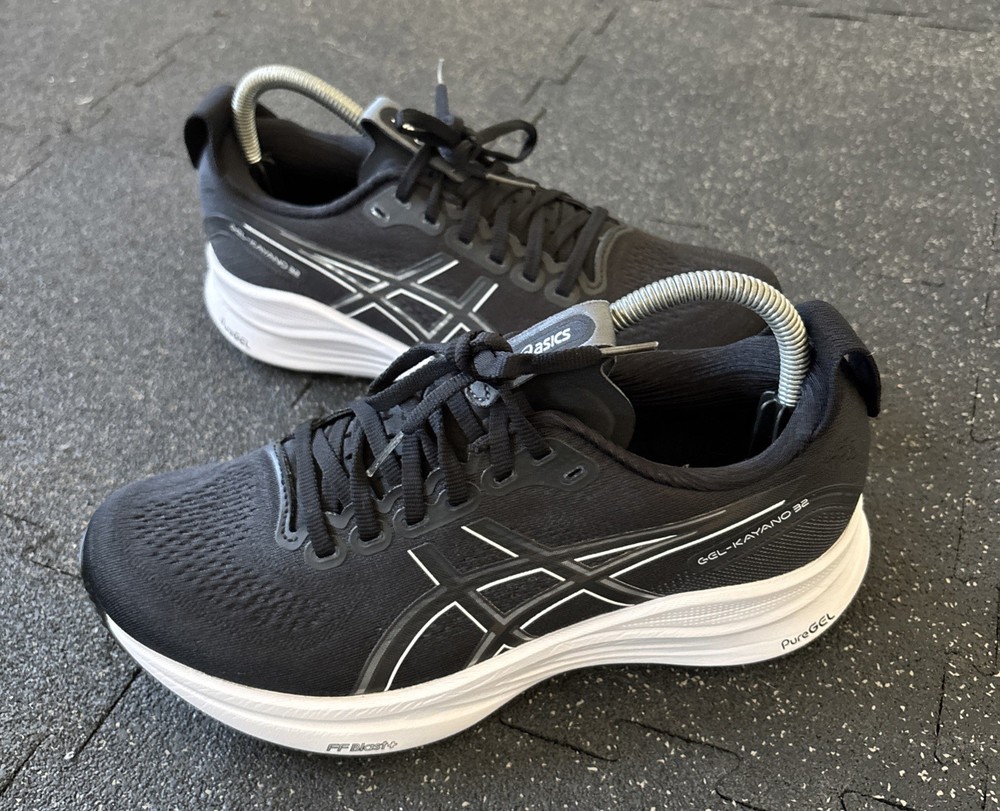 Asics Gel Kayano 32 1012B838 Black/White Running Shoes Sneakers Women's Size 8