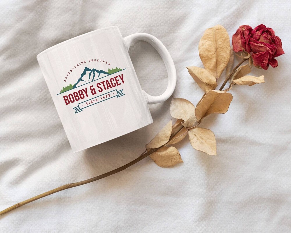 Personalized Custom Mountain View White Coffee Mug