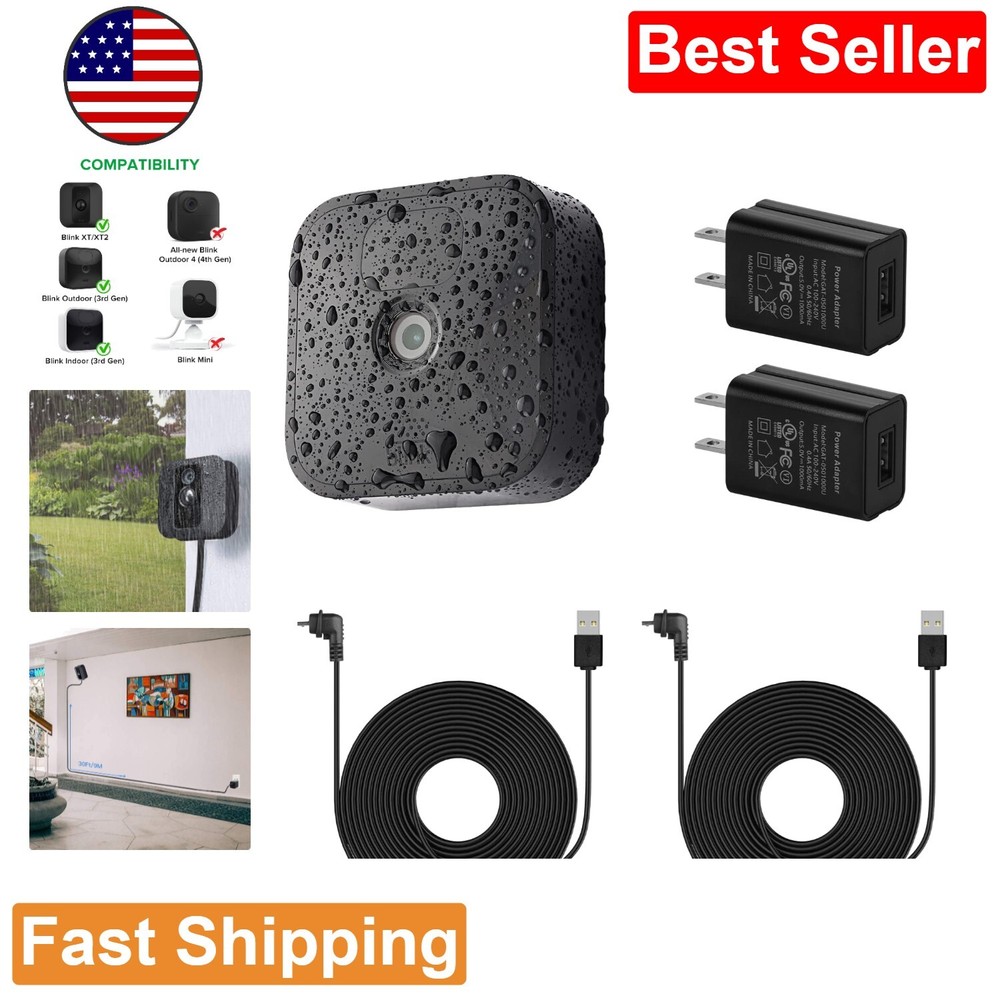 Power Adapter for Blink XT / XT2 & Blink Outdoor - No More Battery Changes