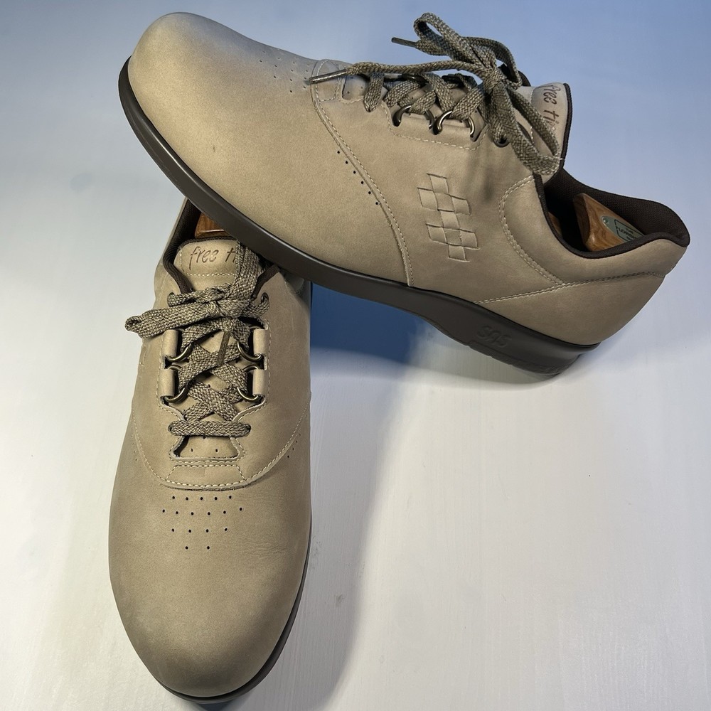 SAS Free Time Walking Shoes Women's Size 12 Sage Beige