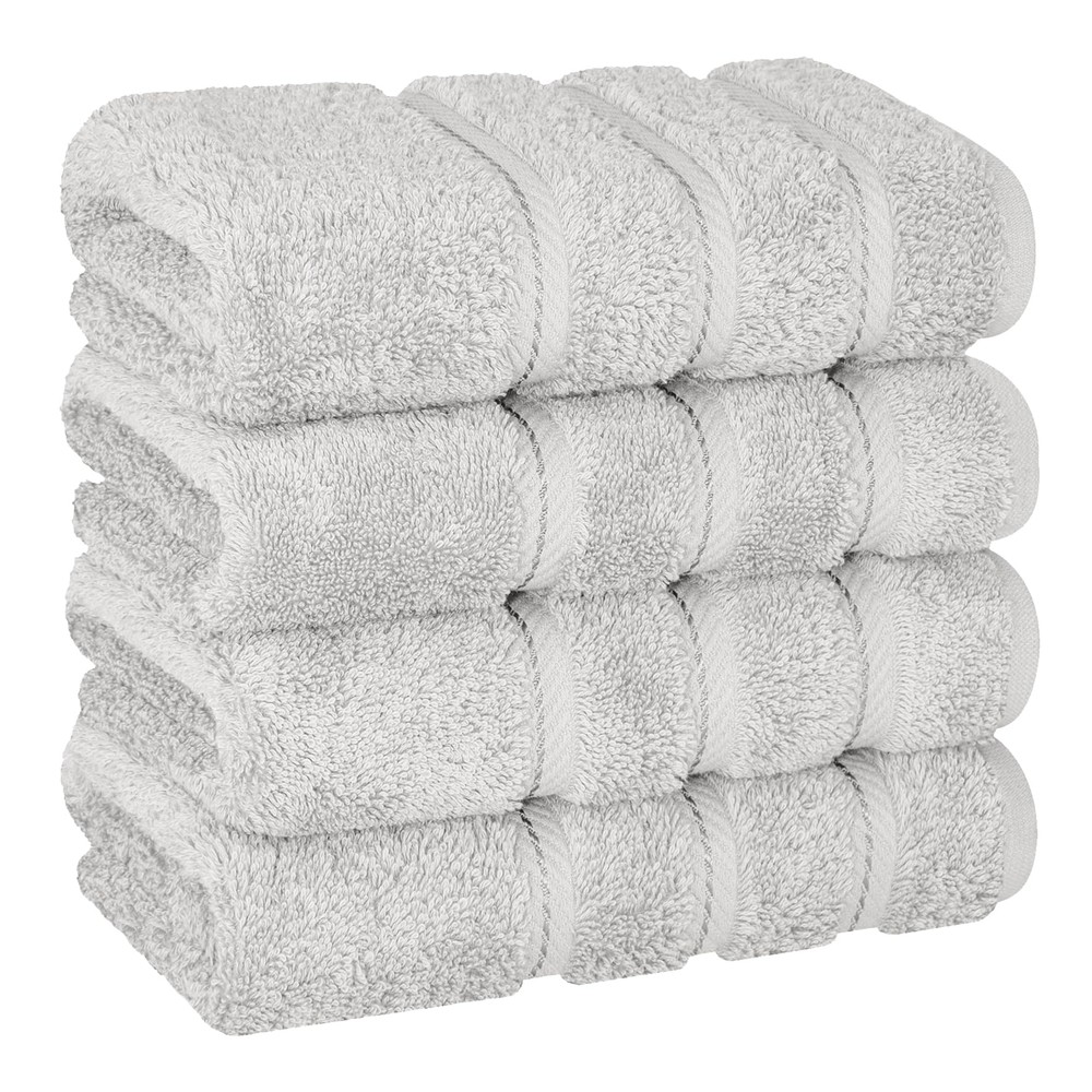 Luxury Hand Towels for Bathroom, 100% Cotton Turkish 4 Piece Hand Towel Set, ...