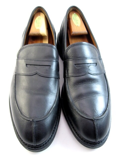 Allen Edmonds Denali Slip-On Leather Penny Loafers Black 9.5 EEE Discontinued 474N